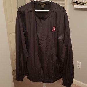 Black windbreaker with pockets